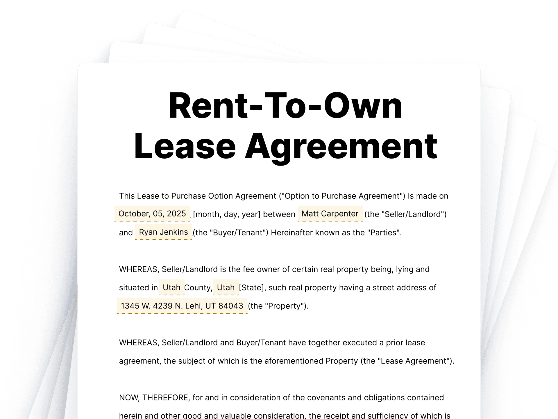 (main) Rent-To-Own Lease Agreement Rent to Own Lease Agreements