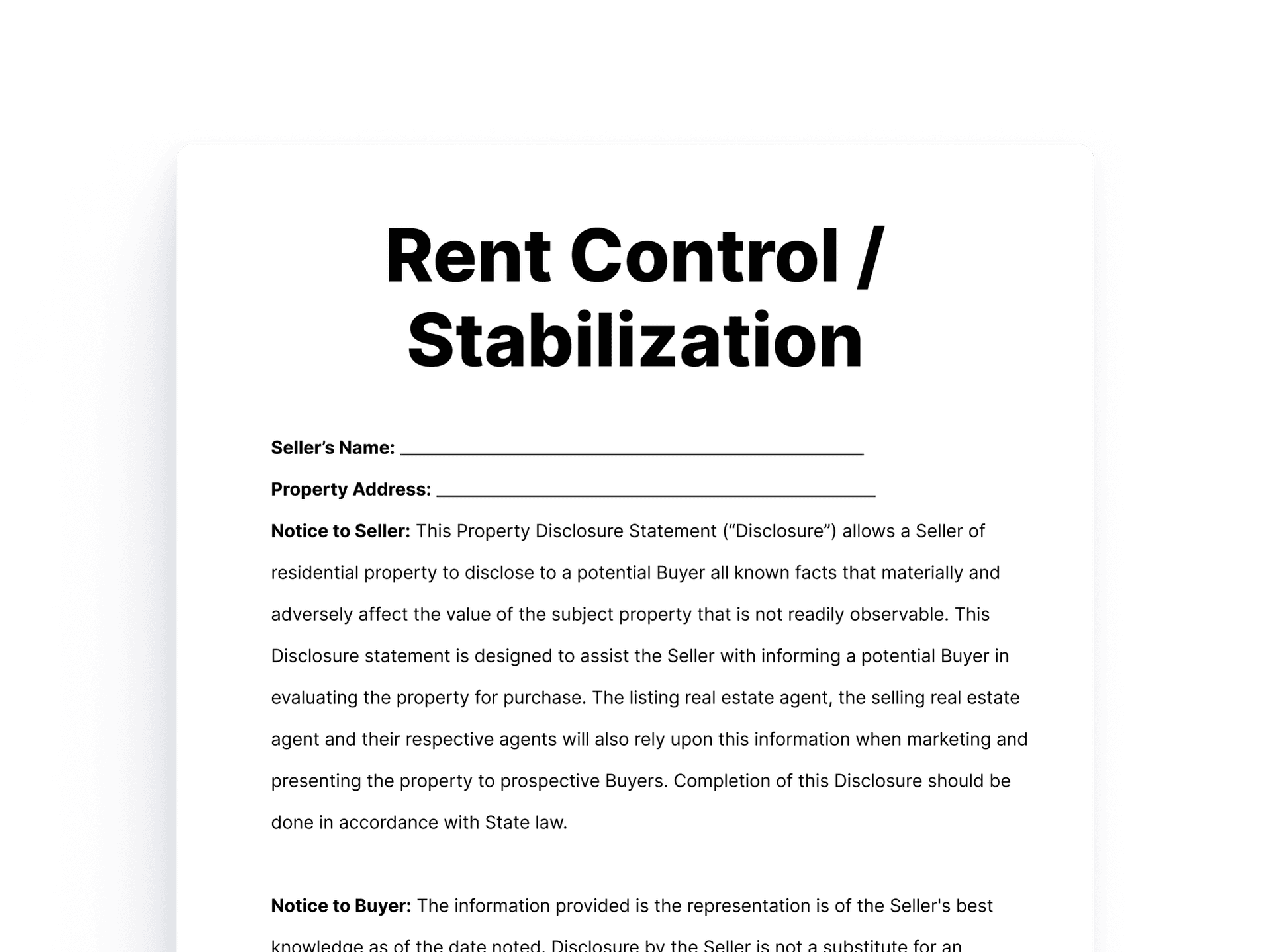 rent control Stabilization rent control Stabilization