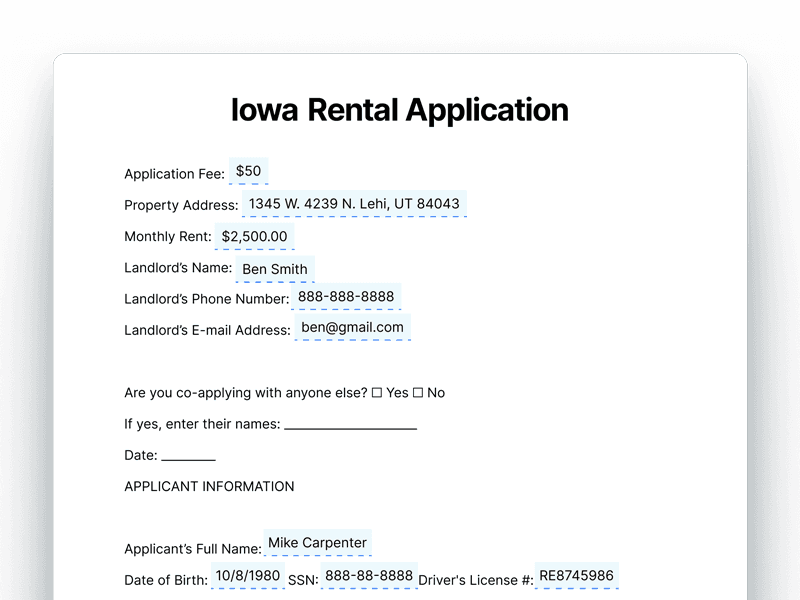 RentalApplication_Iowa Iowa Rental Application