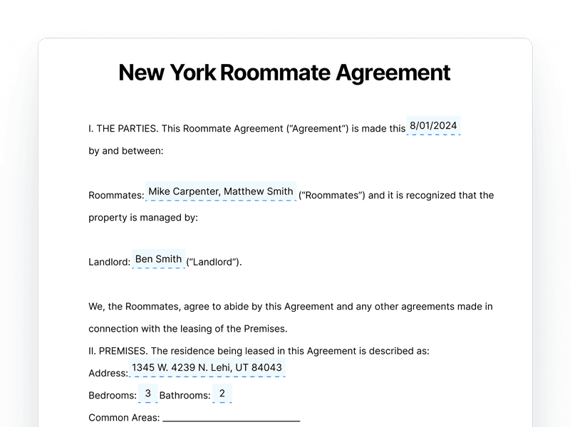 template_Roomate-Agreement_New-York New York Roommate Agreement