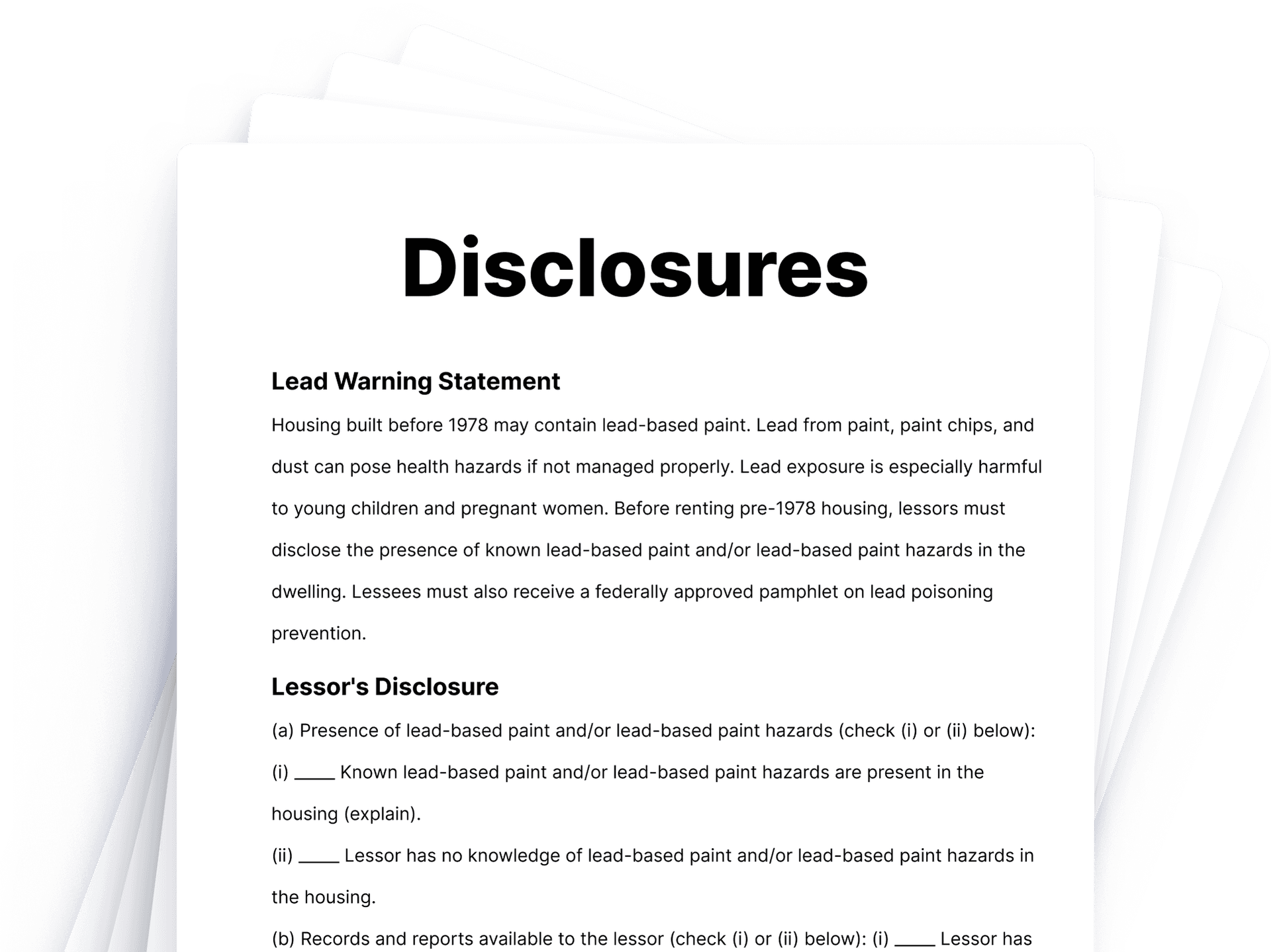 Disclosures