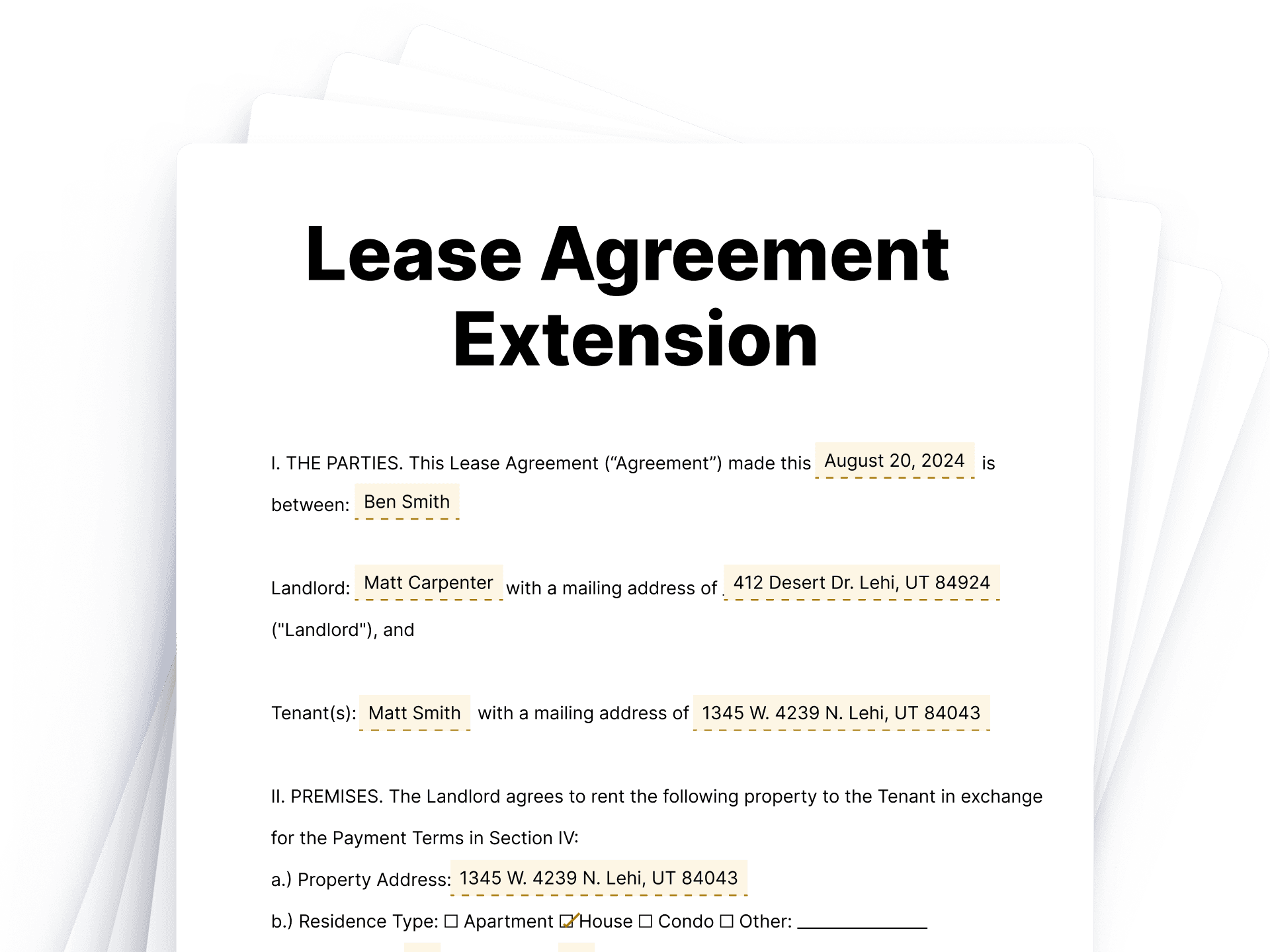 Lease Agreement Extension Lease Agreement Extension