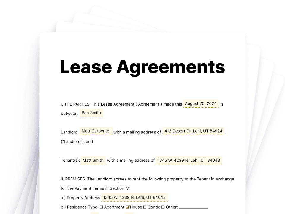 Lease Agreements (1)