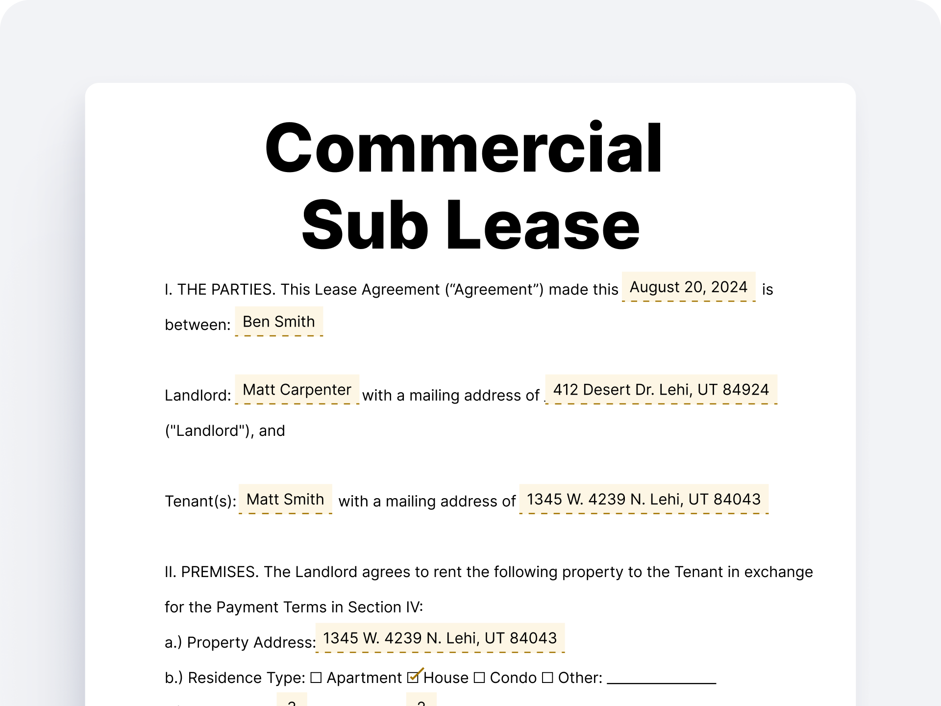 Leasing Permit Example Free Florida Lease Agreements Templates (PDF & Word) | RocketRent