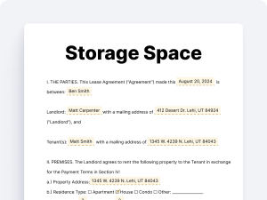Storage Space