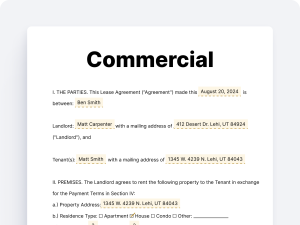 Commercial Lease Agreement