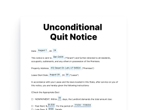 Unconditional Quit Notice