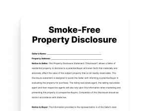 Smoke-Free Property Disclosure