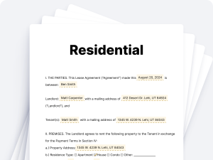 Residential Lease Agreements
