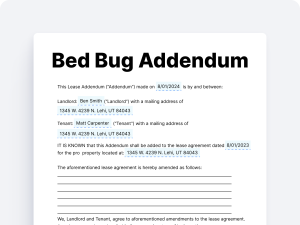 Bed Bug Addendum