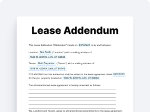 Lease Addendum