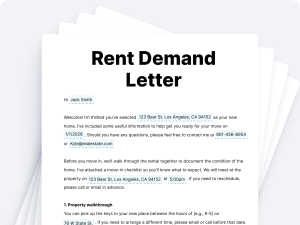 Rent Demand Letter