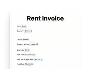 Rent Invoice