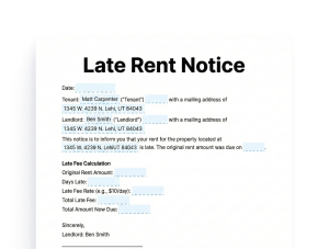 Late Rent Notice