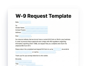 W-9 Request Template