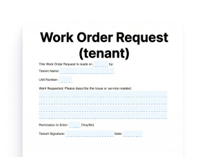 Work Order Request